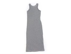 Name It bright white/black striped maxi tank dress